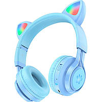 Наушники Hoco W39 Cat Ear Stereo Bluetooth Headphones Blue (779250) [78941]