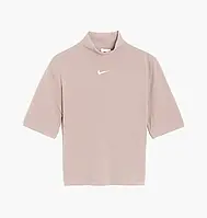 Urbanshop com ua Футболка Nike Sportswear Essentials Rib Mock Neck Top Peach DV7958-272 РОЗМІРИ ЗАПИТУЙТЕ