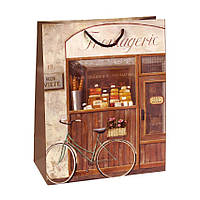 Сумочка Бумажная Бутик Boutique Fromageri Grand Monde 26х21х10 см Коричневый (19370) FS, код: 5574148