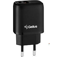 Мережевий зарядний пристрій Gelius Pro X-Duo GP-HC014 USB+Type-C QC3.0/PD20W (Чорний/Black)