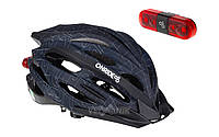 Шлем детский ONRIDE Grip черный + Мигалка ONRIDE Row [M]