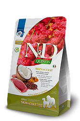 Беззерновий корм для собак Farmina N&D при харчовій алергії з качкою, кіноа, кокосом та куркумою