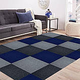 Самоклеюча плитка під ковролін темно-сіра 600х600х4,5мм SW-00001288, фото 6