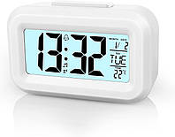 Цифровой будильник Vicloon, часы со светодиодным дисплеем, температурой, датой, таймером