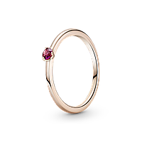 Серебряное кольцо Pandora Rose с красным камнем 189259C01 52 ES, код: 7362022