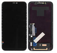 Дисплей с сенсорным экраном (модуль) iPhone XR, черный, переклейка
