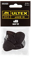 Медиаторы Dunlop 427P2.0 Ultex Jazz III Player's Pack 2.0 mm (6 шт.) SM, код: 6555559