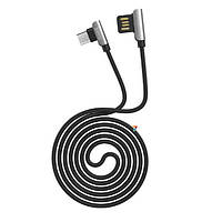 Кабель USB Hoco U42 Exquisite Steel Micro (1.2m), Black