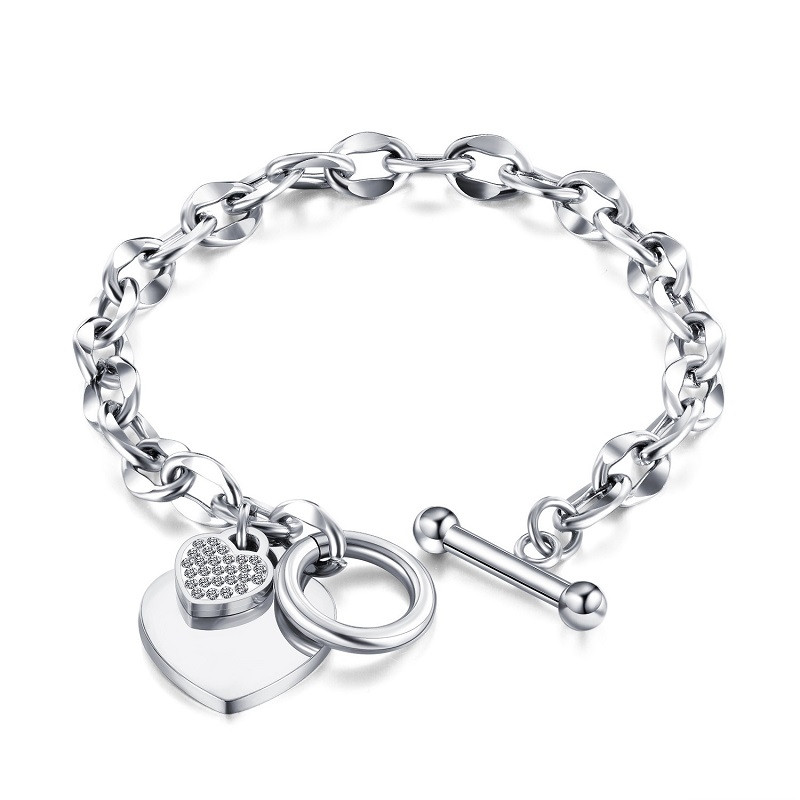 Стильний жіночий браслет з нержавіючої сталі Stainless Steel.