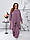 Жіночий костюм трійка, модний костюм прогулянковий батал, літній брючний костюм батальний, фото 9