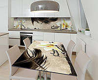 Наклейка 3Д виниловая на стол Zatarga «Палочки ванили» 600х1200 мм для домов, квартир, столов IN, код: 6439918