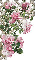 В'язка троянда Набір для вишивання хрестом із друкованою схемою на тканині Joy Sunday H682