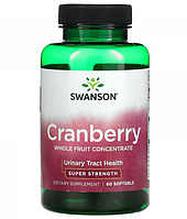 Клюква концентрат из цельных фруктов Swanson Cranberry 60 шт.