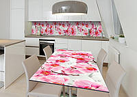 Наклейка 3Д виниловая на стол Zatarga «Дерево орхидей» 650х1200 мм для домов, квартир, столов IN, код: 6440335