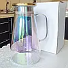 Глек із кришкою скляний "Аква", 1600мл, Градієнт, фото 10