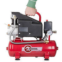 Компресор 9л, 0.75кВт, 1.0HP, 220 В, 8aтм, 160л/хвил Intertool PT-0002