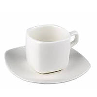 Чашка для кофе 90 мл Wilmax с блюдцем 993041 WL SM, код: 8190783