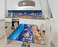 Наклейка 3Д виниловая на стол Zatarga «У подножья гор» 600х1200 мм для домов, квартир, столов IN, код: 6441235