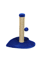 Когтеточка (дряпка) Мур-Мяу Амурчик-1 в джутовой веревке Синяя SM, код: 5866224