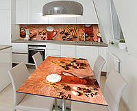Наклейка 3Д виниловая на стол Zatarga «Мускат и корица» 650х1200 мм для домов, квартир, столо IN, код: 6441291