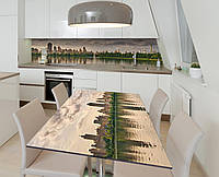 Наклейка 3Д виниловая на стол Zatarga «У водоёма» 650х1200 мм для домов, квартир, столов, коф IN, код: 6441304