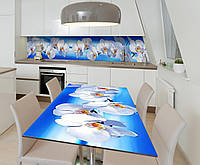 Наклейка 3Д виниловая на стол Zatarga «Орхидеи в океане» 650х1200 мм (Z182270 1st) IN, код: 6510948