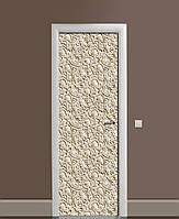 Наклейка на дверь Zatarga «Песчаные оттиски» 650х2000 мм виниловая 3Д наклейка декор самоклея IN, код: 6441444