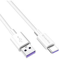 Кабель ColorWay USB-USB Type-C, 5.0А 1м White (CW-CBUC019-WH) ET, код: 1901731