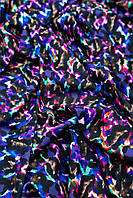 Ткань бифлекс с принтом/ абстрактный принт