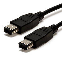 Кабель відео-сигнальний Value FireWire 6p M M 2.0m AWG24+28 D6.0mm 400Mbps чорний (41.02.661 ET, код: 7455211