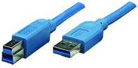 Кабель ATcom USB 3.0 AM BM 3 м blue ET, код: 6746965