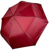 Женский однотонный зонт полуавтомат на 8 спиц от Toprain бордовый 0102-4 KB, код: 8324220
