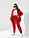 Стильний костюм з капюшоном, спортивний костюм двонитка батал, жіночий спортивний великого розміру, фото 5