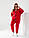 Стильний костюм з капюшоном, спортивний костюм двонитка батал, жіночий спортивний великого розміру, фото 7