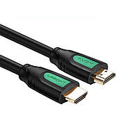 HDMI кабель Ugreen V1.4 HD101 с поддержкой FullHD 4K 3D video resolution, многоканальный звук ET, код: 1850253