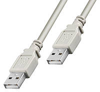 Кабель Lucom USB2.0 A M M AWG28 2xShielded D4.0mm Cu 1.8 m Серый (25.02.5043) ET, код: 8345652