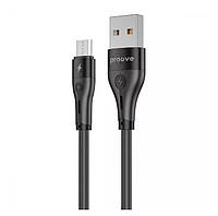 Кабель Proove Soft Silicone Micro USB 2.4A (1m) (black) ET, код: 8328111
