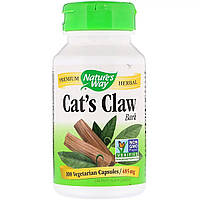 Котячий кіготь Nature's Way Cat's Claw Bark 485 мг 100 капсул (NWY11450) ET, код: 1826820