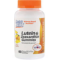 Зеаксантин і Лютеїн Doctor's Best Lutein Zeaxanthin смак манго 60 желейних цукерок (DRB00512) ET, код: 1826901