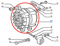 Генератор Magneti Marelli 4808505 Fiat Ducato Talento 2.5 дизель