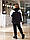 Стильний костюм з капюшоном, спортивний костюм двонитка батал, жіночий спортивний великого розміру, фото 5