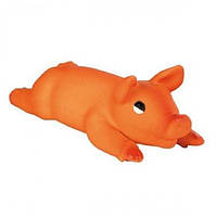Игрушка для собак Trixie Поросенок с пищалкой 25 см Оранжевый (4011905035376) KM, код: 7633407