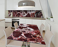 Наклейка 3Д виниловая на стол Zatarga «Молочный шоколад» 650х1200 мм для домов, квартир, стол IN, код: 6443366