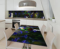 Наклейка 3Д виниловая на стол Zatarga «Милые неразлучники» 650х1200 мм для домов, квартир, ст IN, код: 6443402