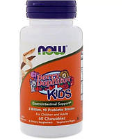 Пробиотик NOW Foods Berry Dophilus, Kids, 2 Billion 60 Chewables ET, код: 7815003