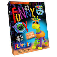 Набор креативного творчества AIR CLAY FLUORIC Danko Toys ARCL-FL-01 укр 4 цвета светится Жира EM, код: 8241824
