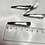 Зажим 4,5 см металевий завужений, фото 3