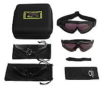Защитные очки и маска 2 в 1 тактические Si Ballistic M Frame Oakley black KM, код: 8447052