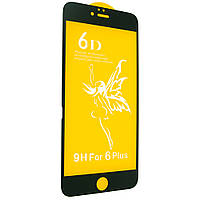 Защитное стекло 6D Premium Glass 9H Full Glue для Apple iPhone 6 Plus iPhone 6S Plus Black ( IN, код: 1261177