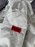 Чоловіча куртка вітровка HUGO BOSS M1857 сіра, фото 4
